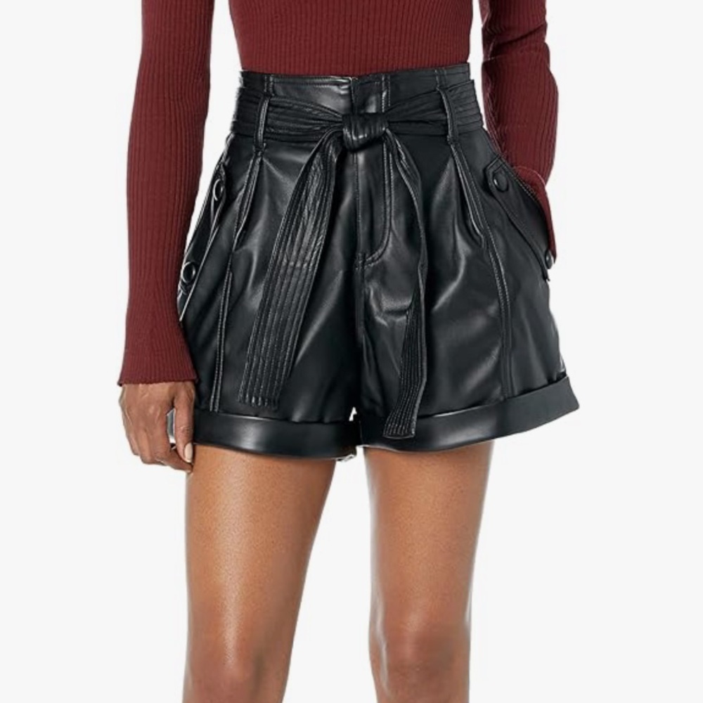 Blanknyc leather shorts